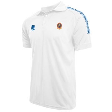 Women's Dual Solid Colour Polo : White